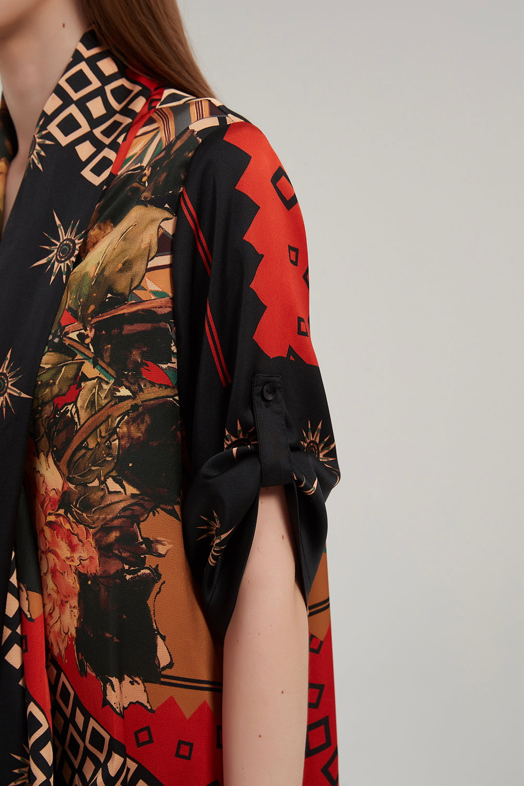 Melody Cross Front Print Dress