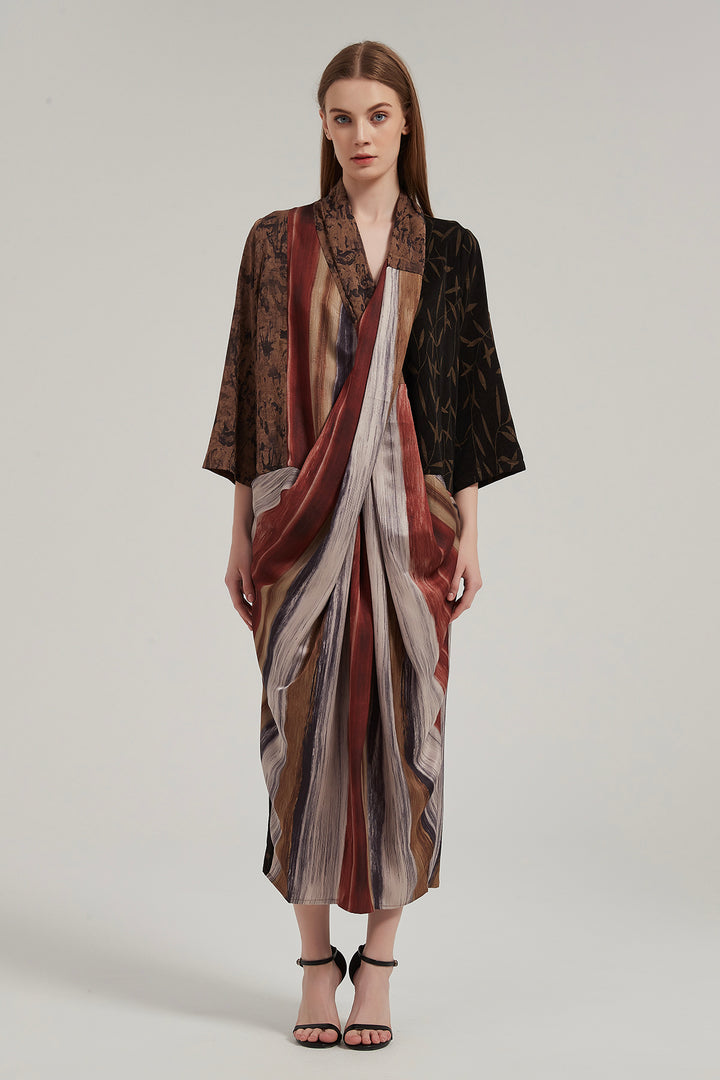 Impala Cross Front Splice Maxi Dress