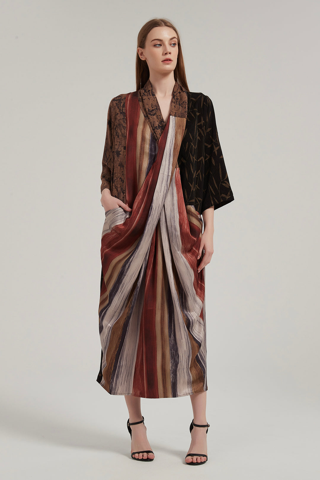 Impala Cross Front Splice Maxi Dress