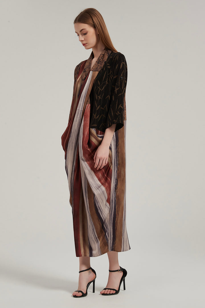 Impala Cross Front Splice Maxi Dress