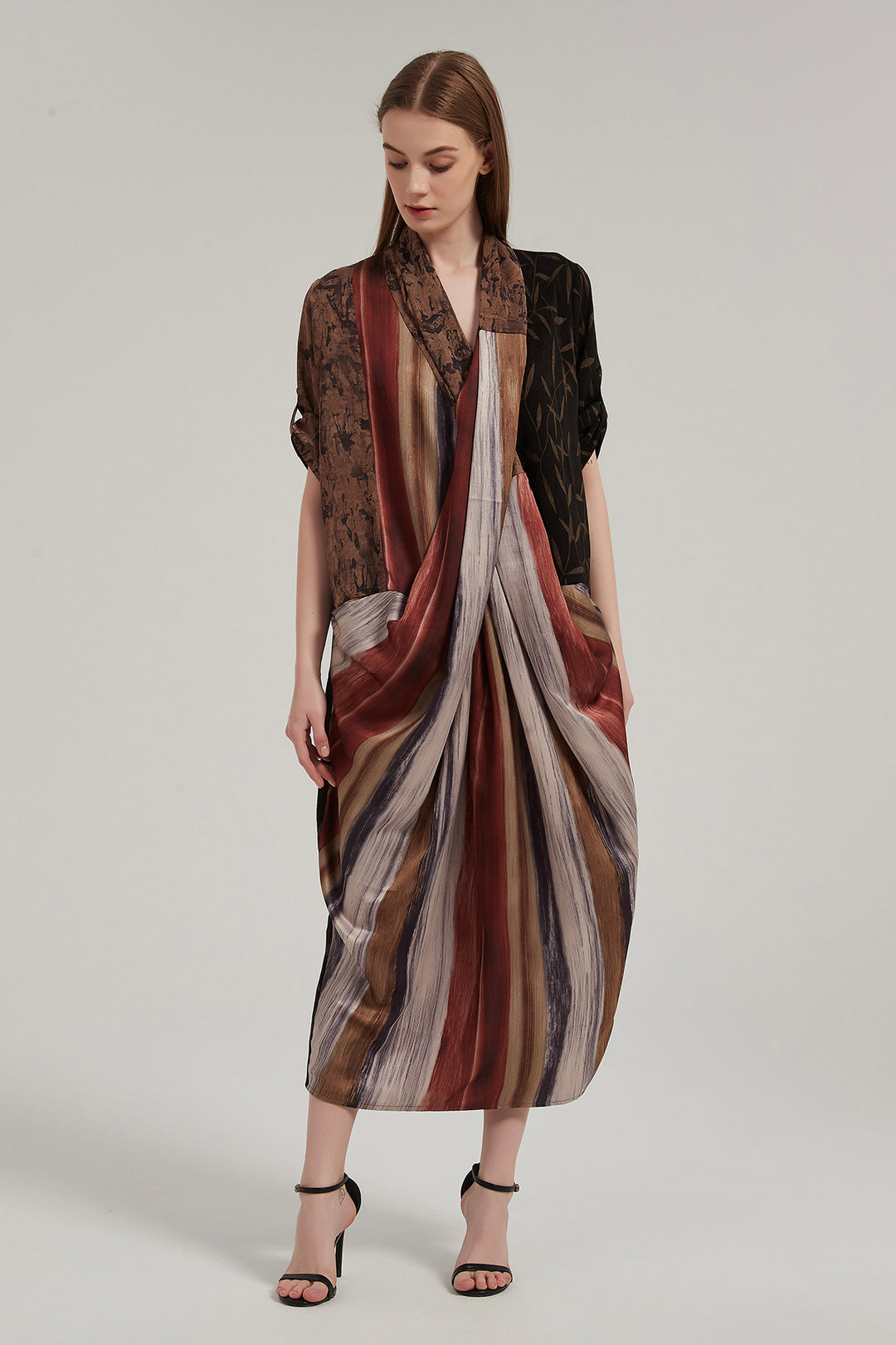 Impala Cross Front Splice Maxi Dress