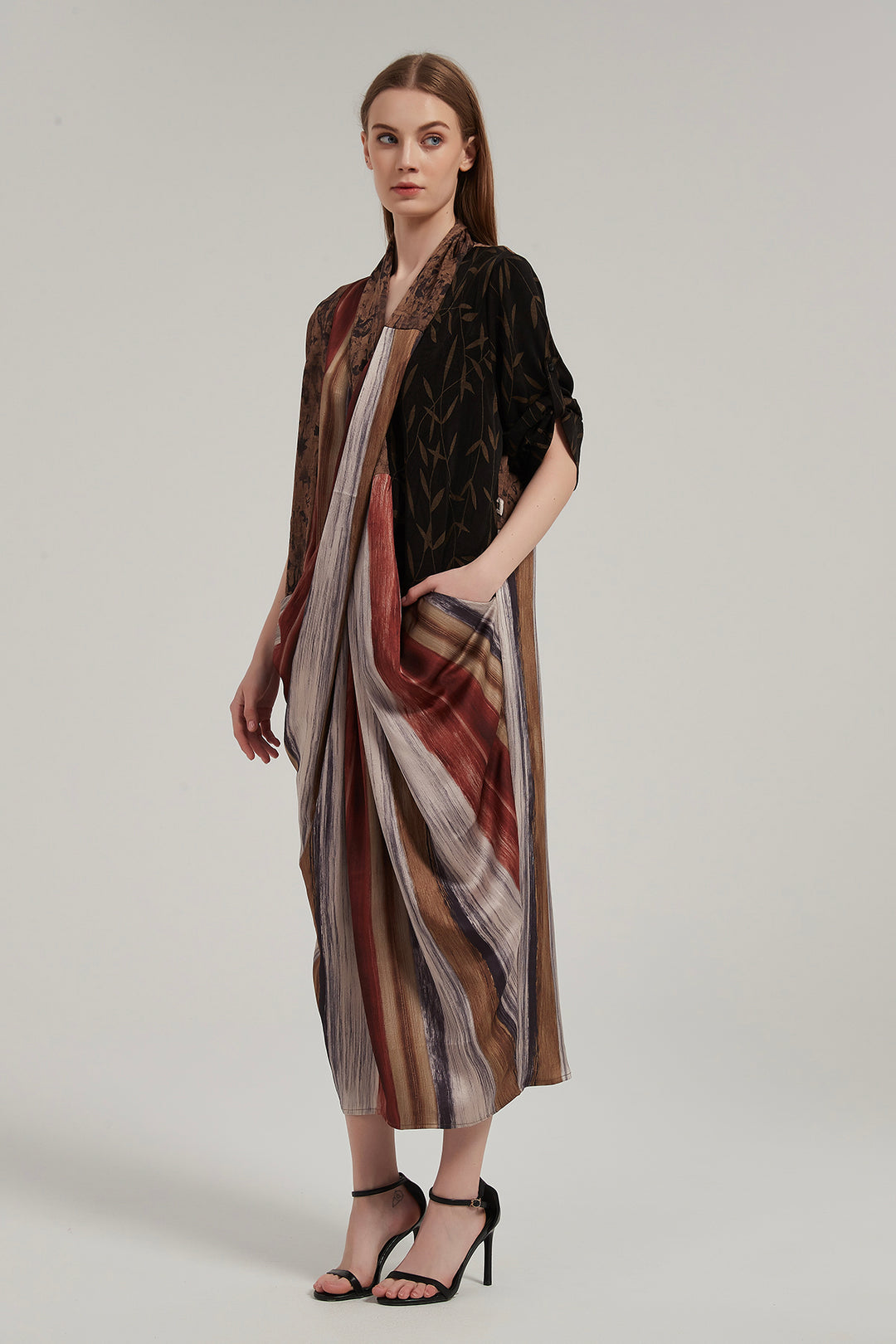 Impala Cross Front Splice Maxi Dress