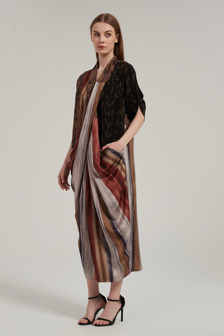 Impala Cross Front Splice Maxi Dress