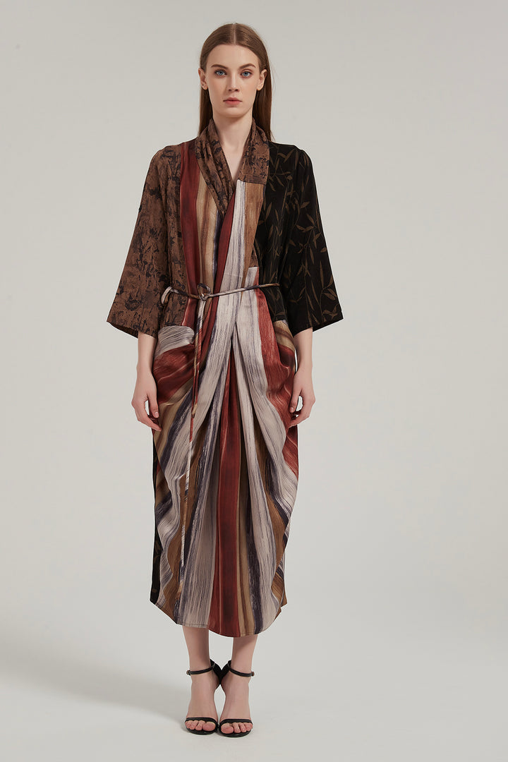 Impala Cross Front Splice Maxi Dress