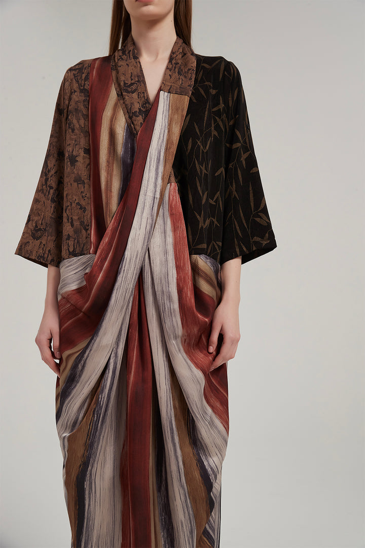 Impala Cross Front Splice Maxi Dress