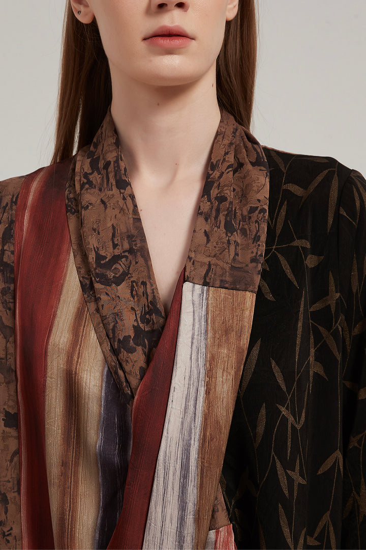 Impala Cross Front Splice Maxi Dress