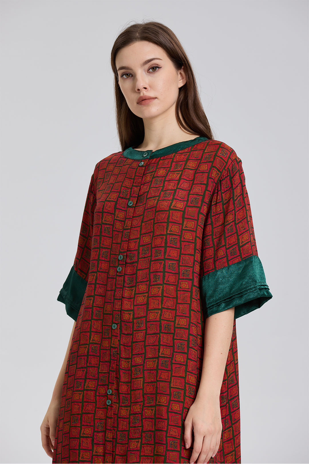 Kara Contrasting color Wide Leg Two Set