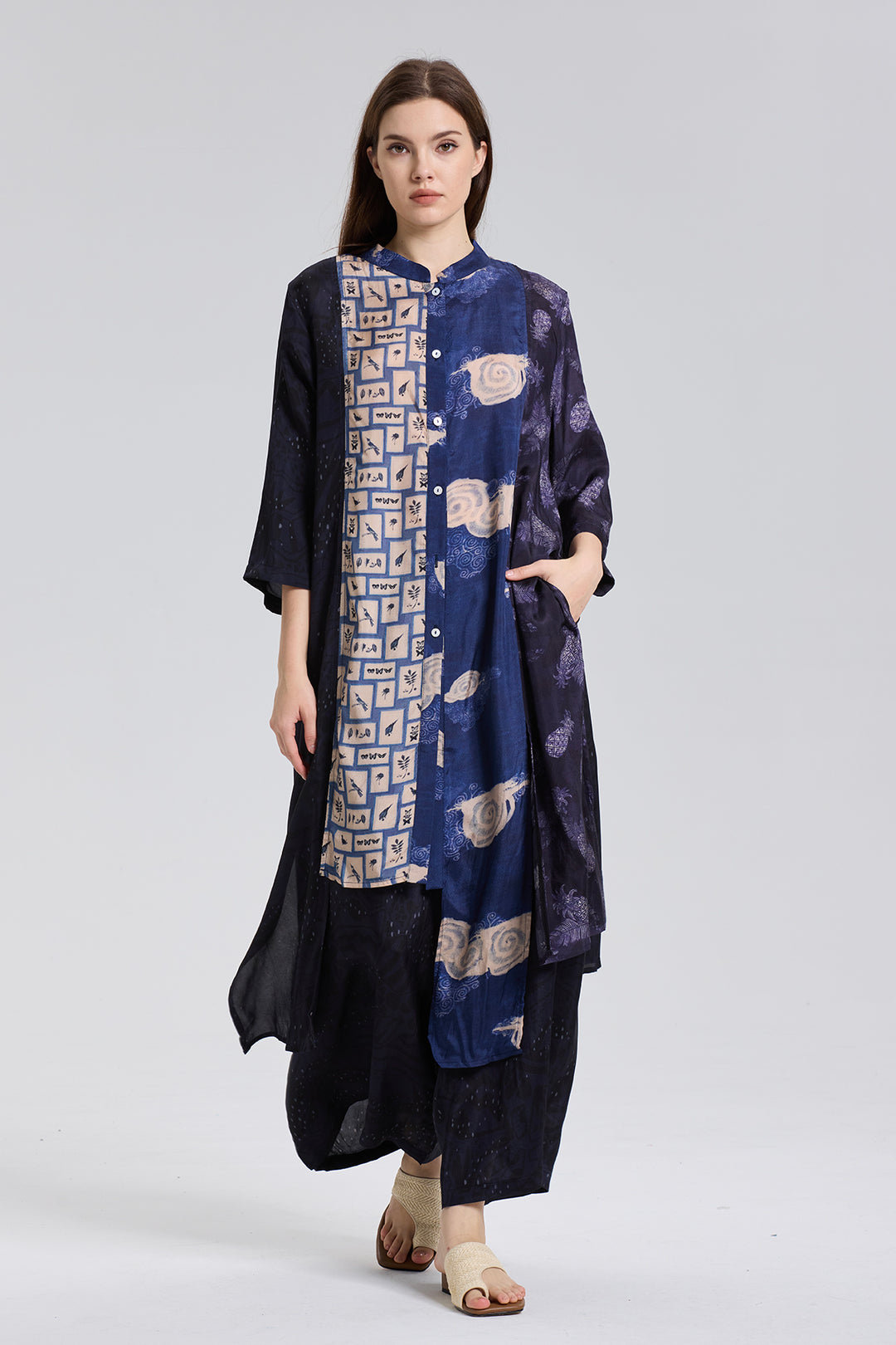 Bouvier Retro Print Wide Leg Two Set