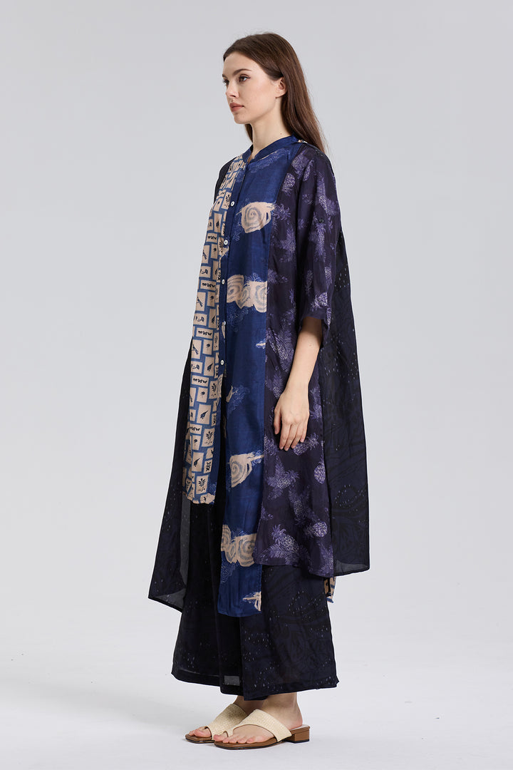 Bouvier Retro Print Wide Leg Two Set