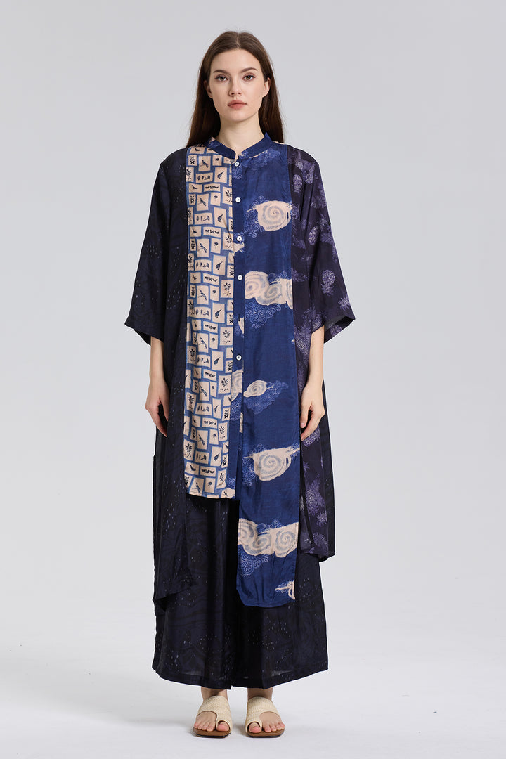 Bouvier Retro Print Wide Leg Two Set