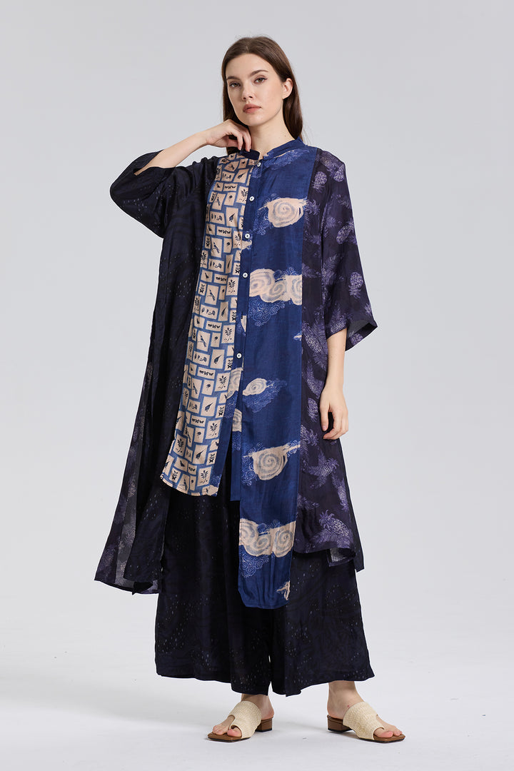 Bouvier Retro Print Wide Leg Two Set