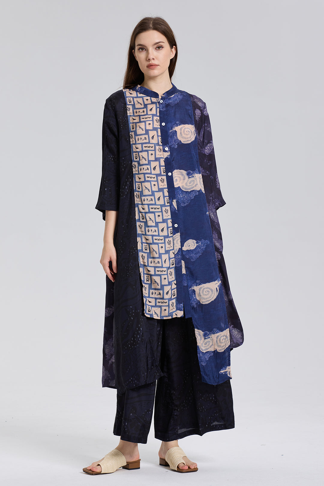 Bouvier Retro Print Wide Leg Two Set