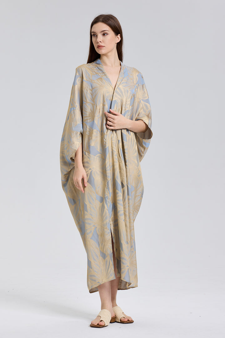 Mabel Casual Kimono Print Cozy Dress