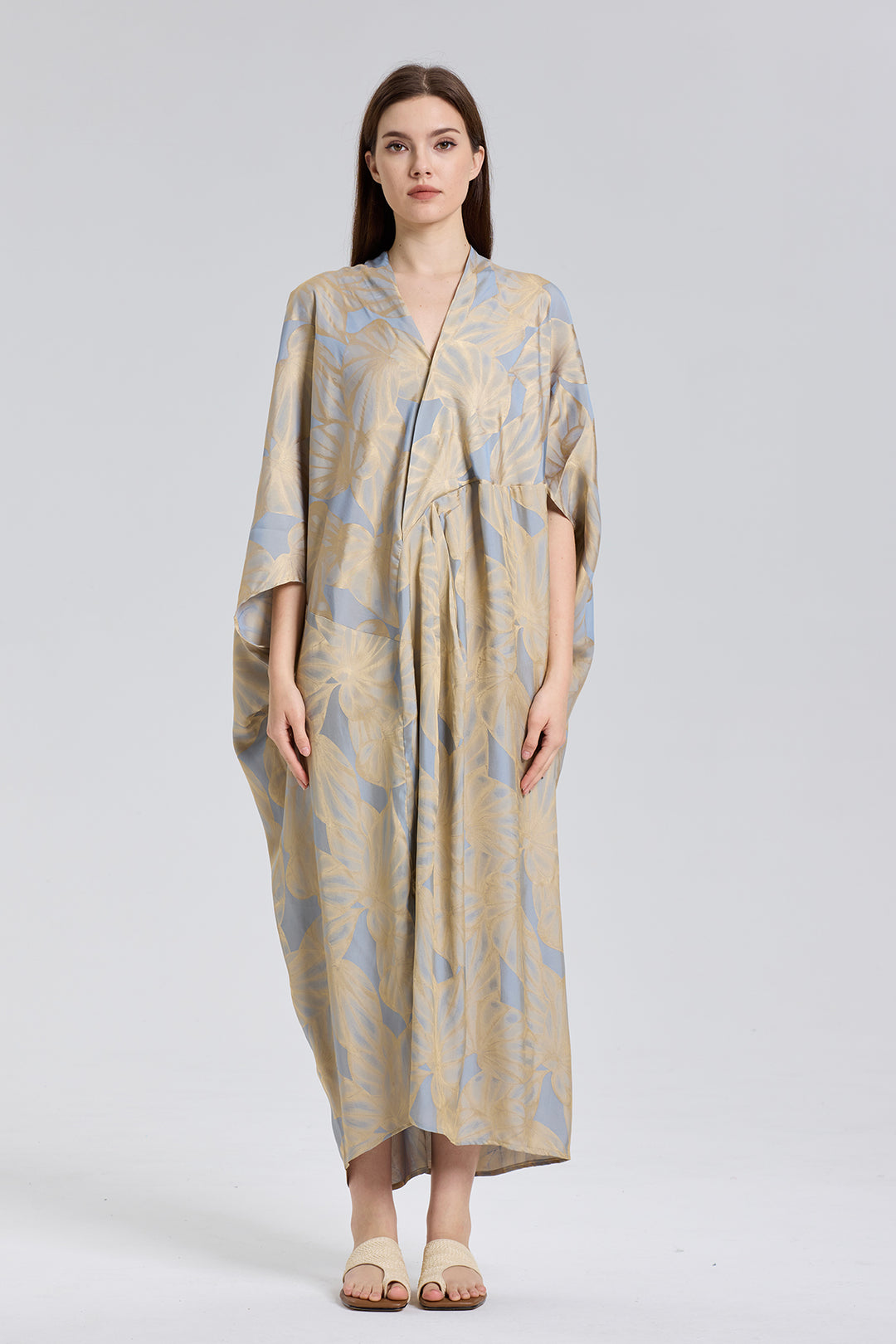 Mabel Casual Kimono Print Cozy Dress