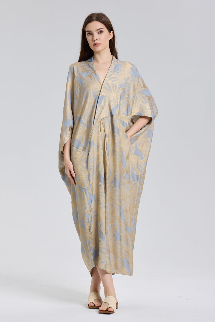 Mabel Casual Kimono Print Cozy Dress