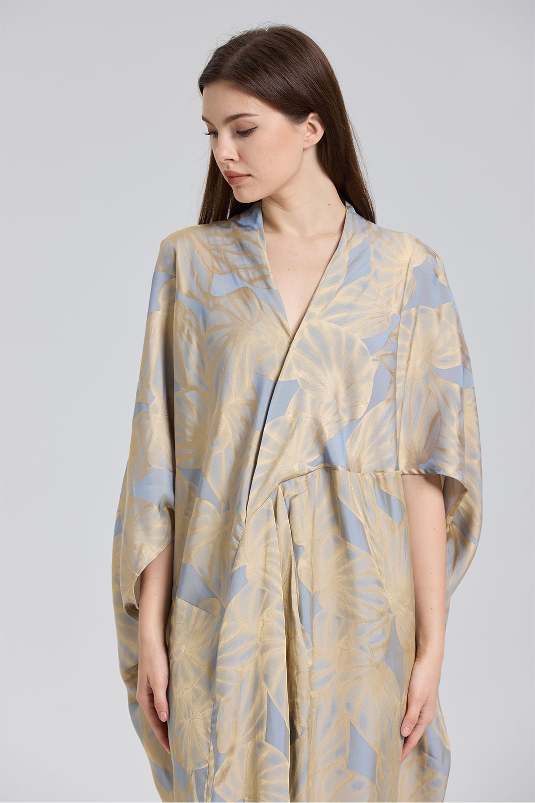 Mabel Casual Kimono Print Cozy Dress