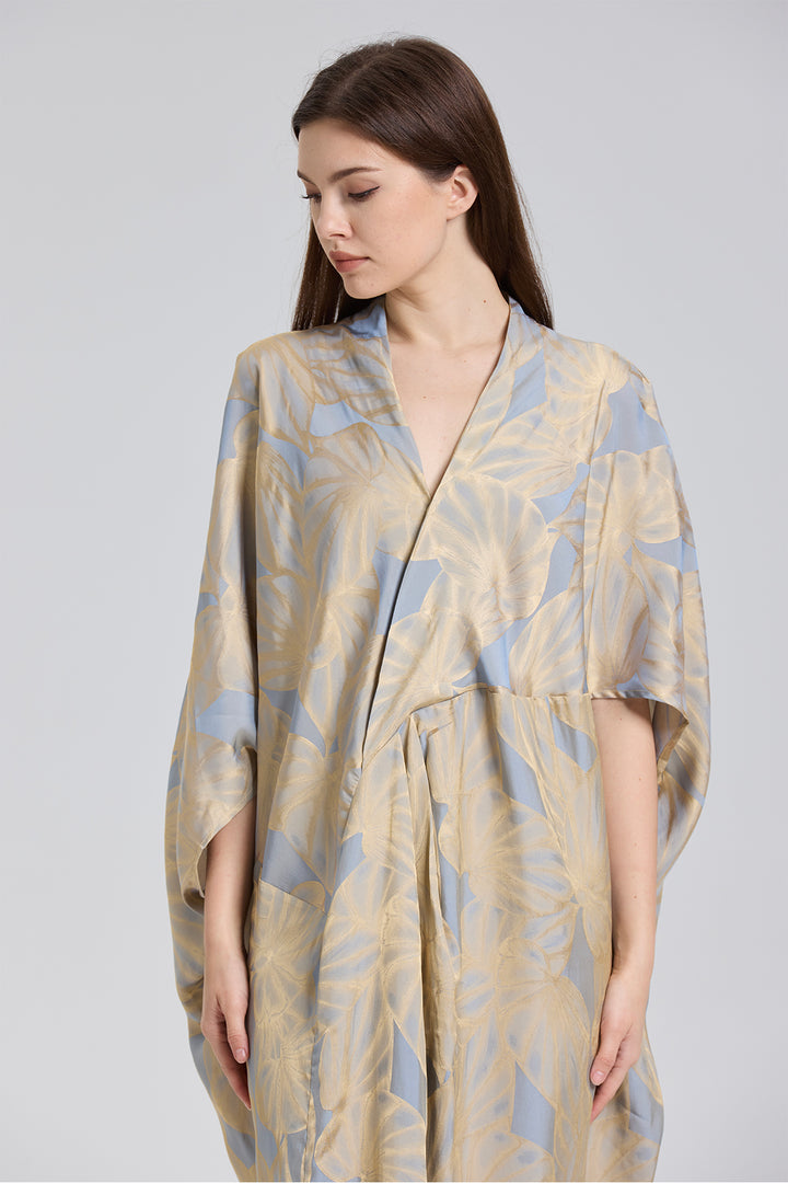 Mabel Casual Kimono Print Cozy Dress