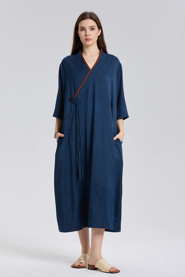 Zia Retro Design Cozy Jacquard Dress