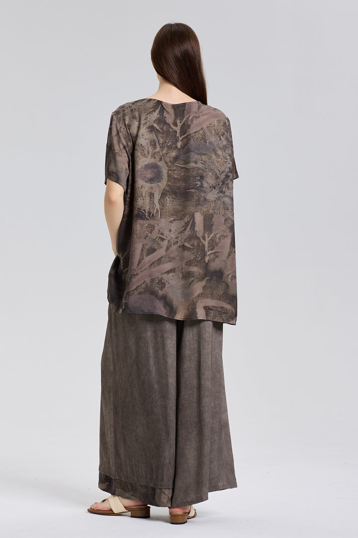 Hera Short Sleeve Splice Cozy Two Set