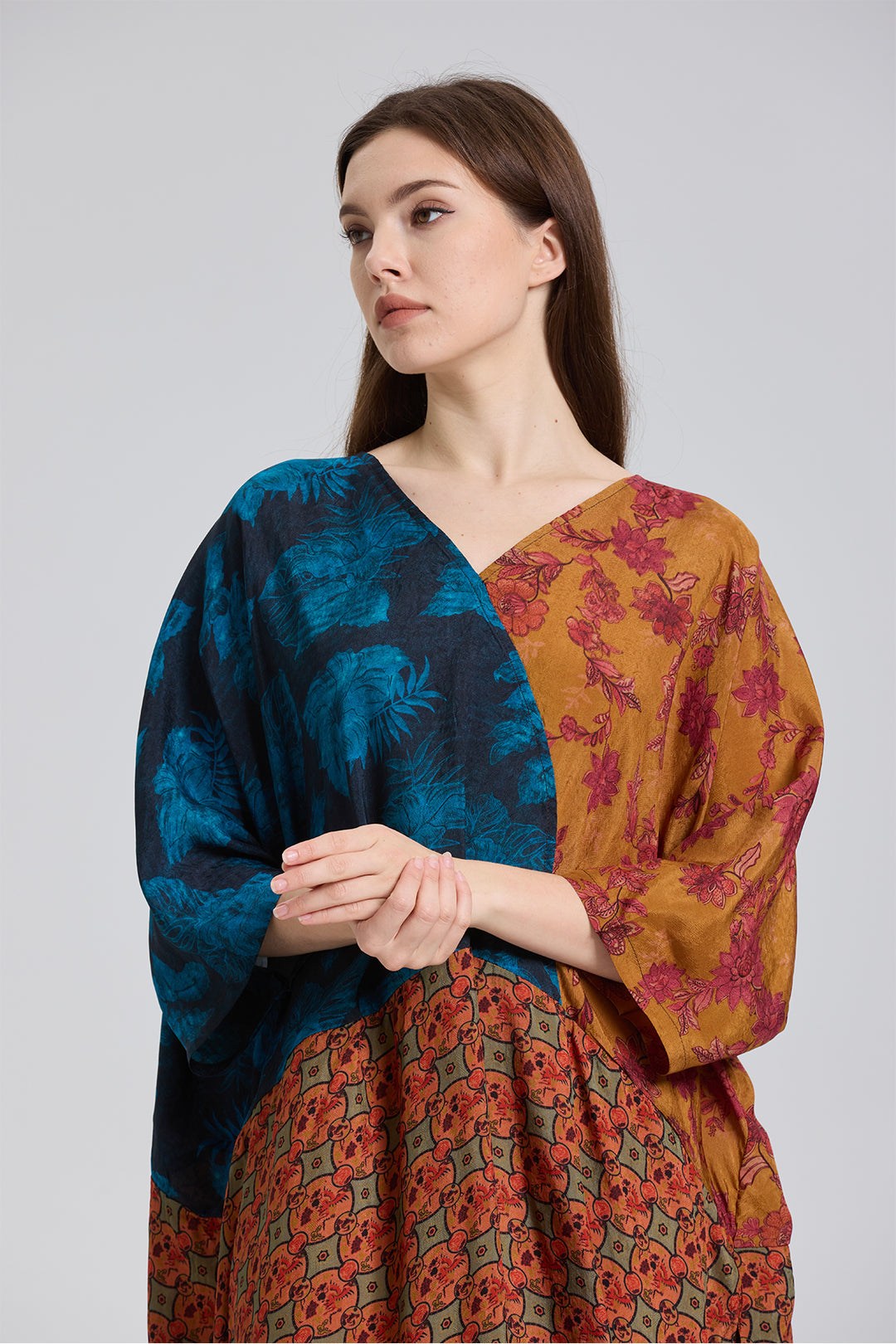 Navajo Splice Vintage print Maxi Dress