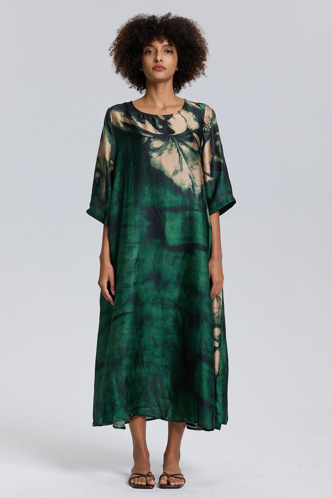 Sera Vintage Print Casual Dress