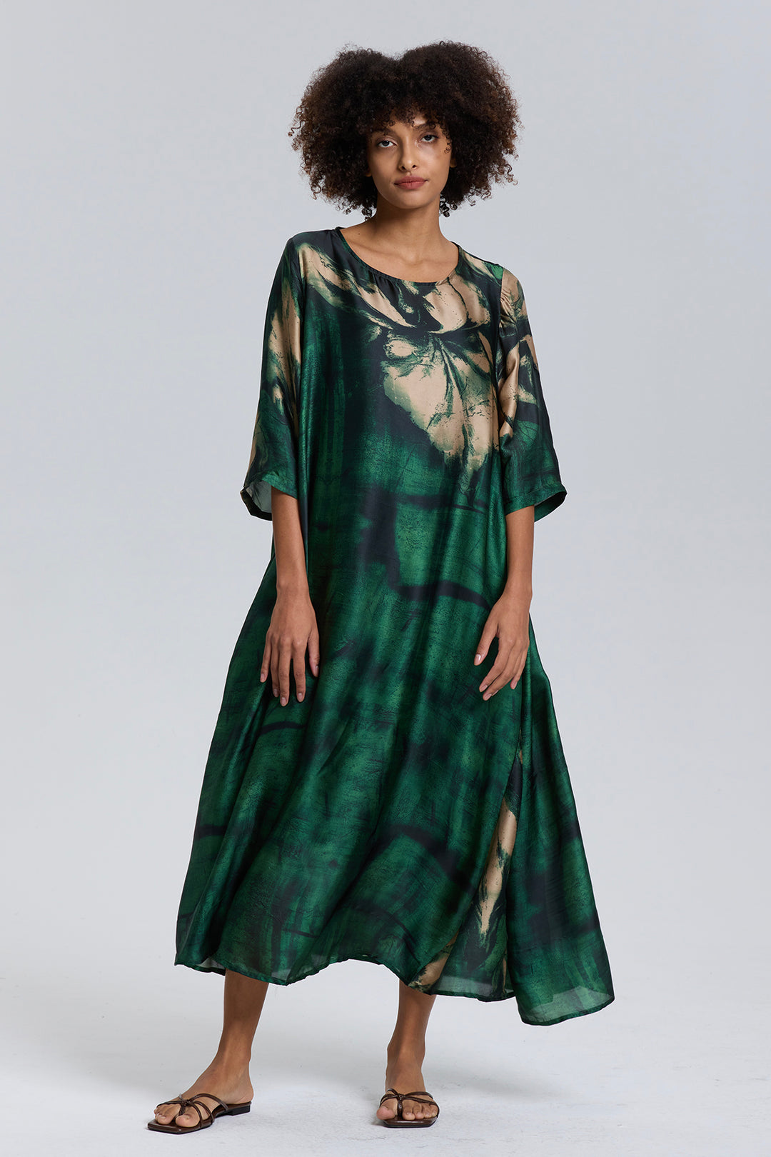 Sera Vintage Print Casual Dress