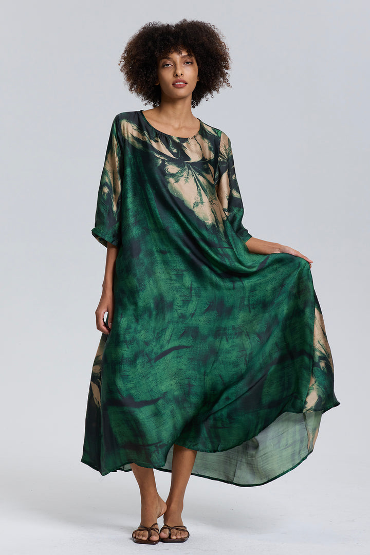 Sera Vintage Print Casual Dress