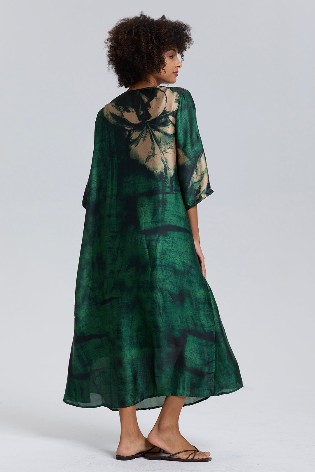 Sera Vintage Print Casual Dress