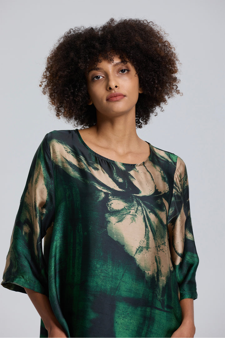 Sera Vintage Print Casual Dress