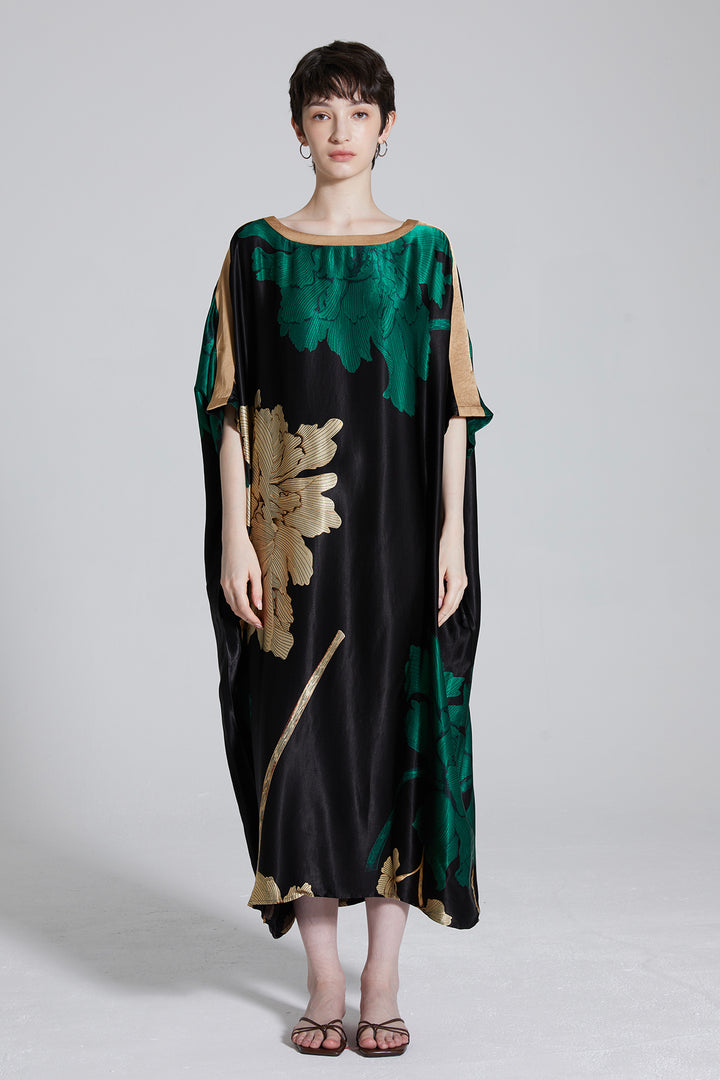 Avery Plus Size Elegant Flower Maxi Dress