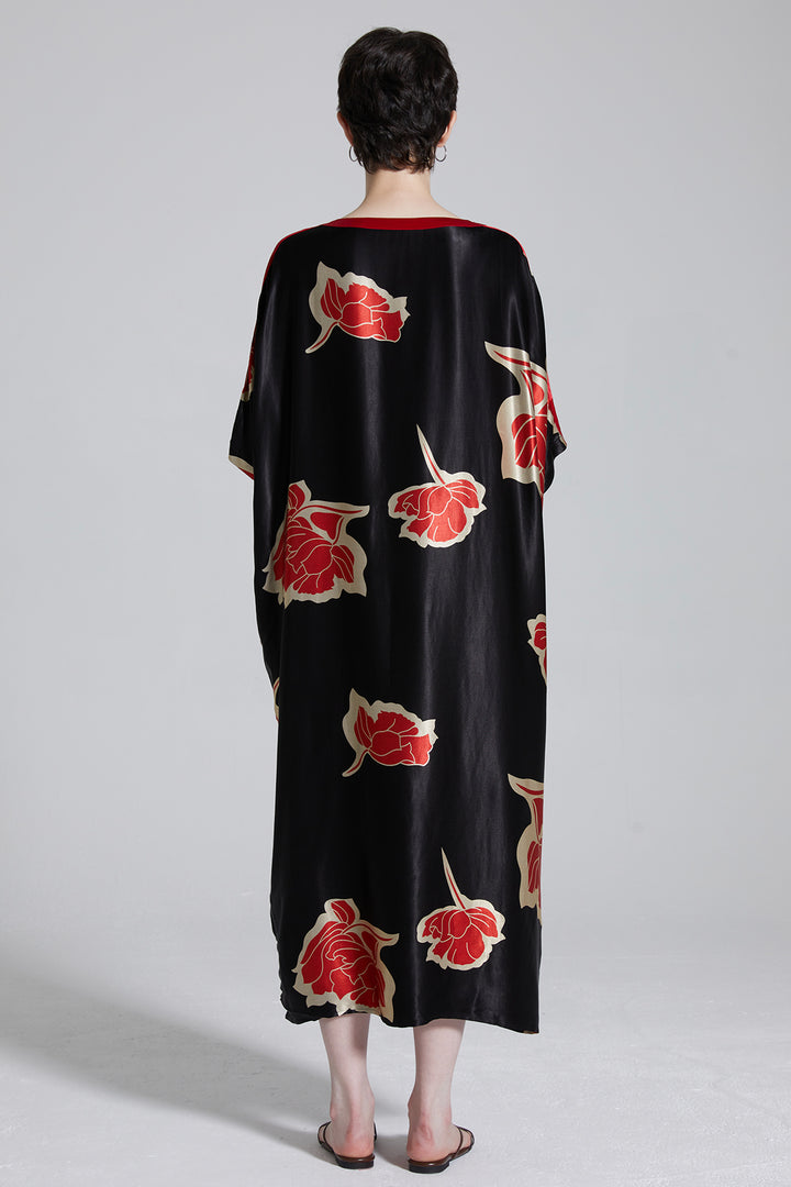 Avery Plus Size Elegant Flower Maxi Dress