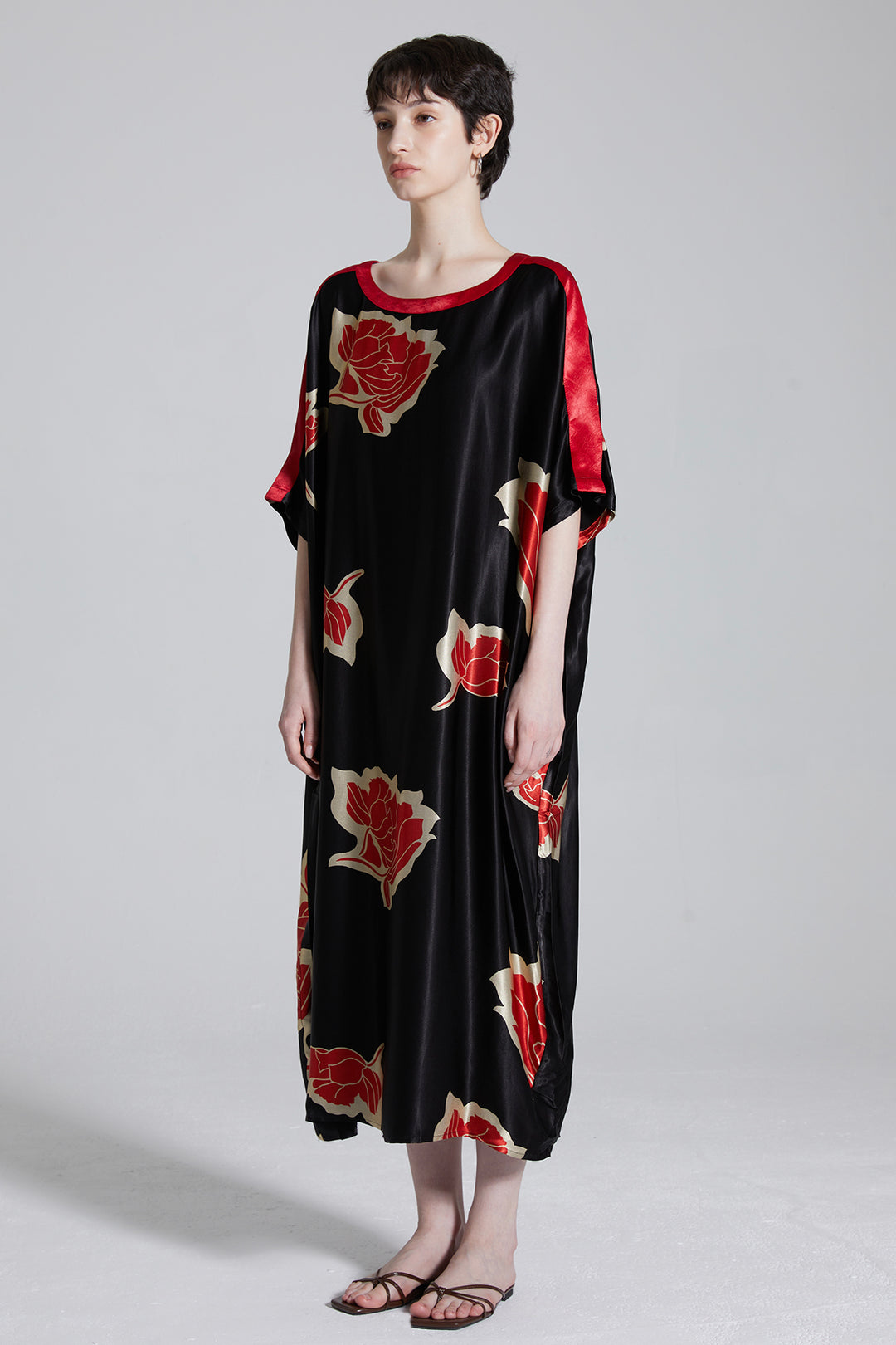 Avery Plus Size Elegant Flower Maxi Dress