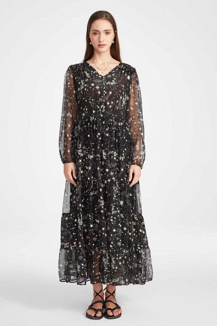 Marlee Print Silk Dress