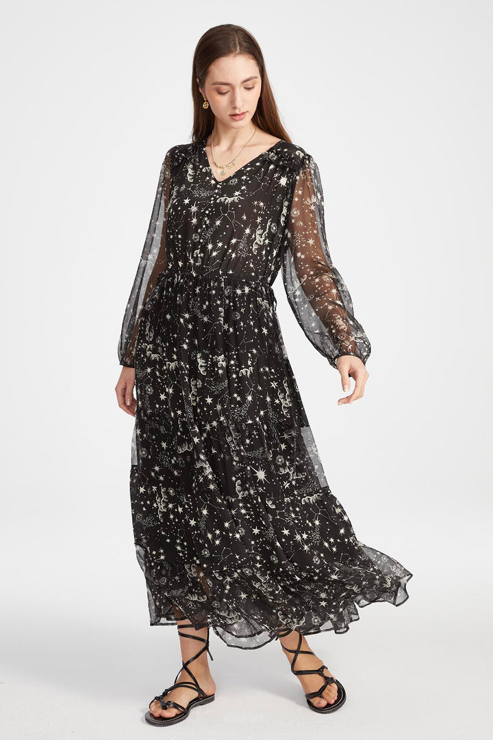 Marlee Print Silk Dress