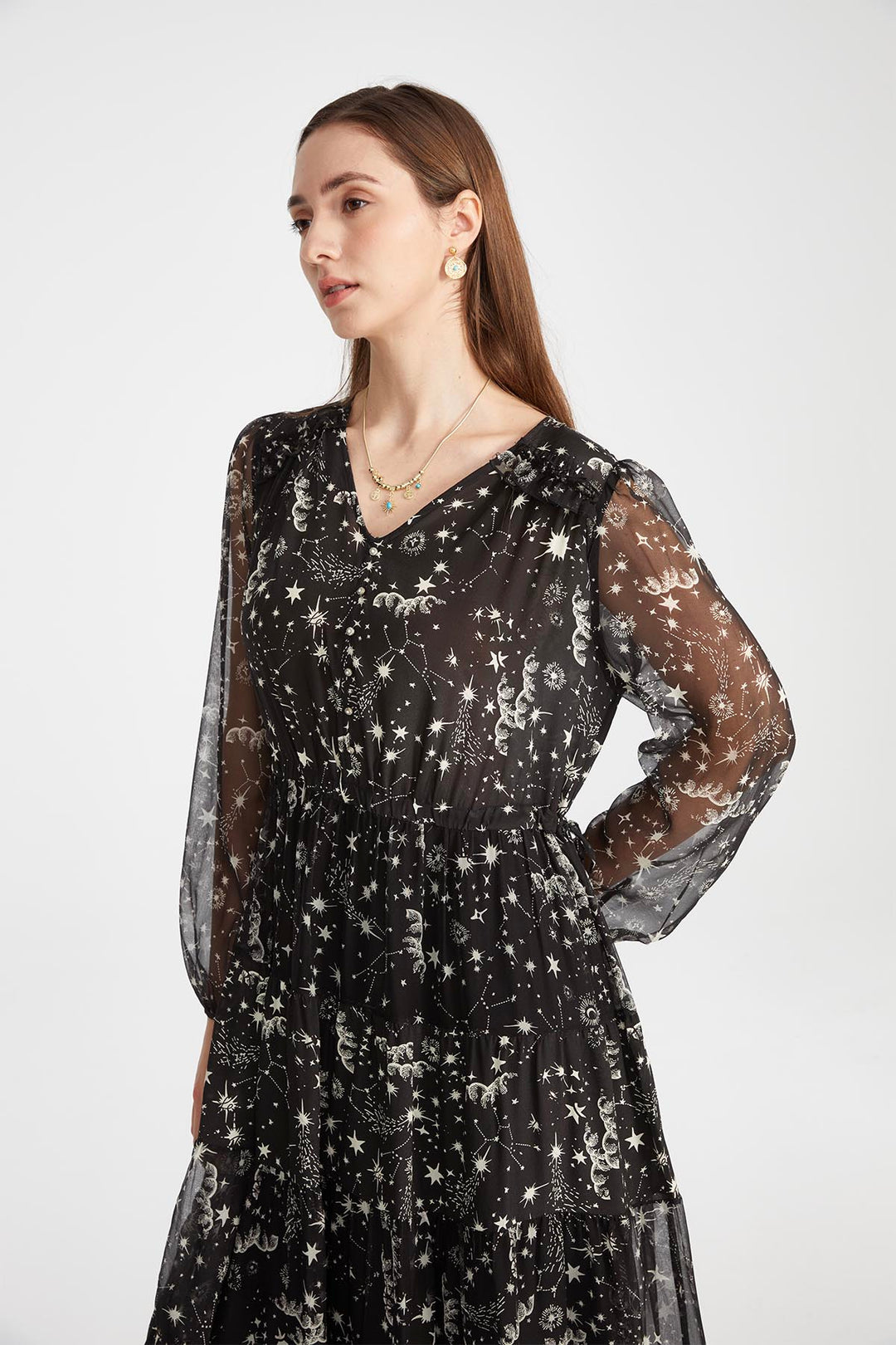 Marlee Print Silk Dress