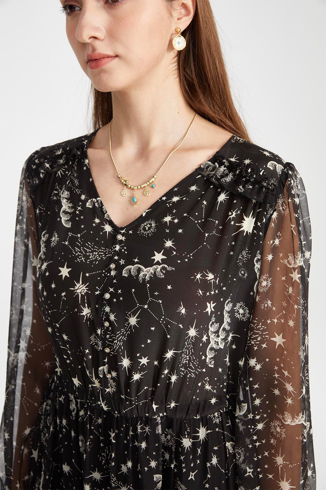 Marlee Print Silk Dress