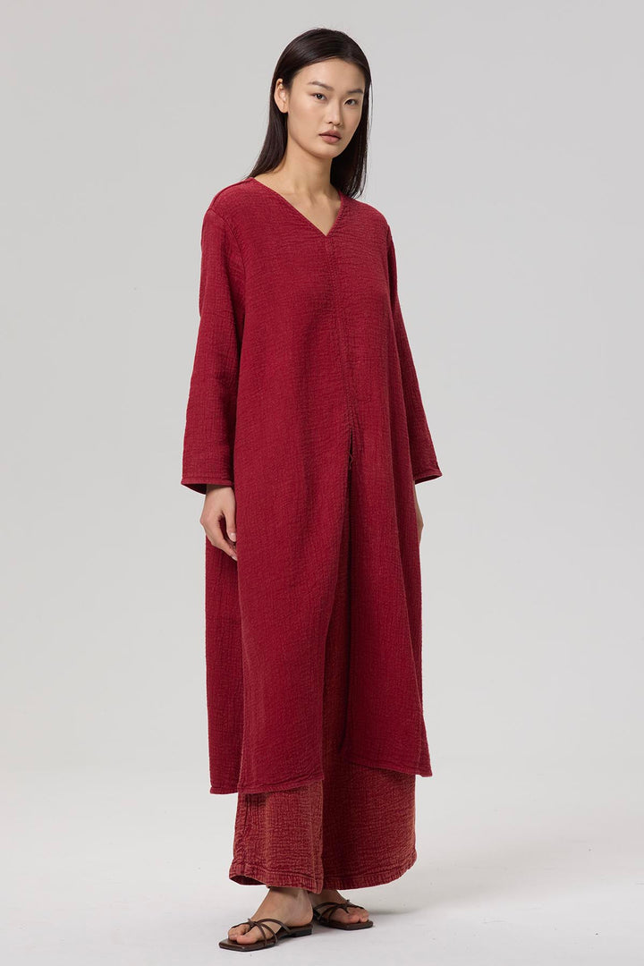 Blaire V-Neck Casual Linen Two Set