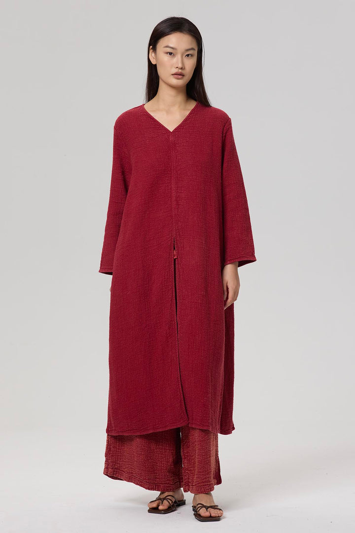 Blaire V-Neck Casual Linen Two Set