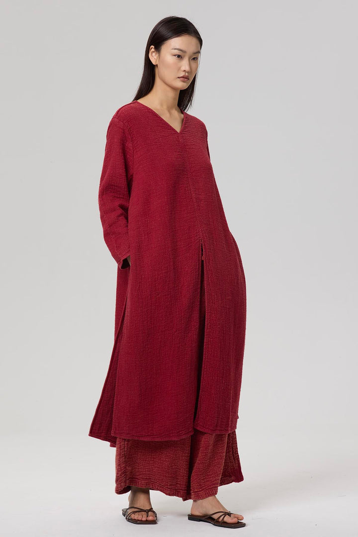 Blaire V-Neck Casual Linen Two Set