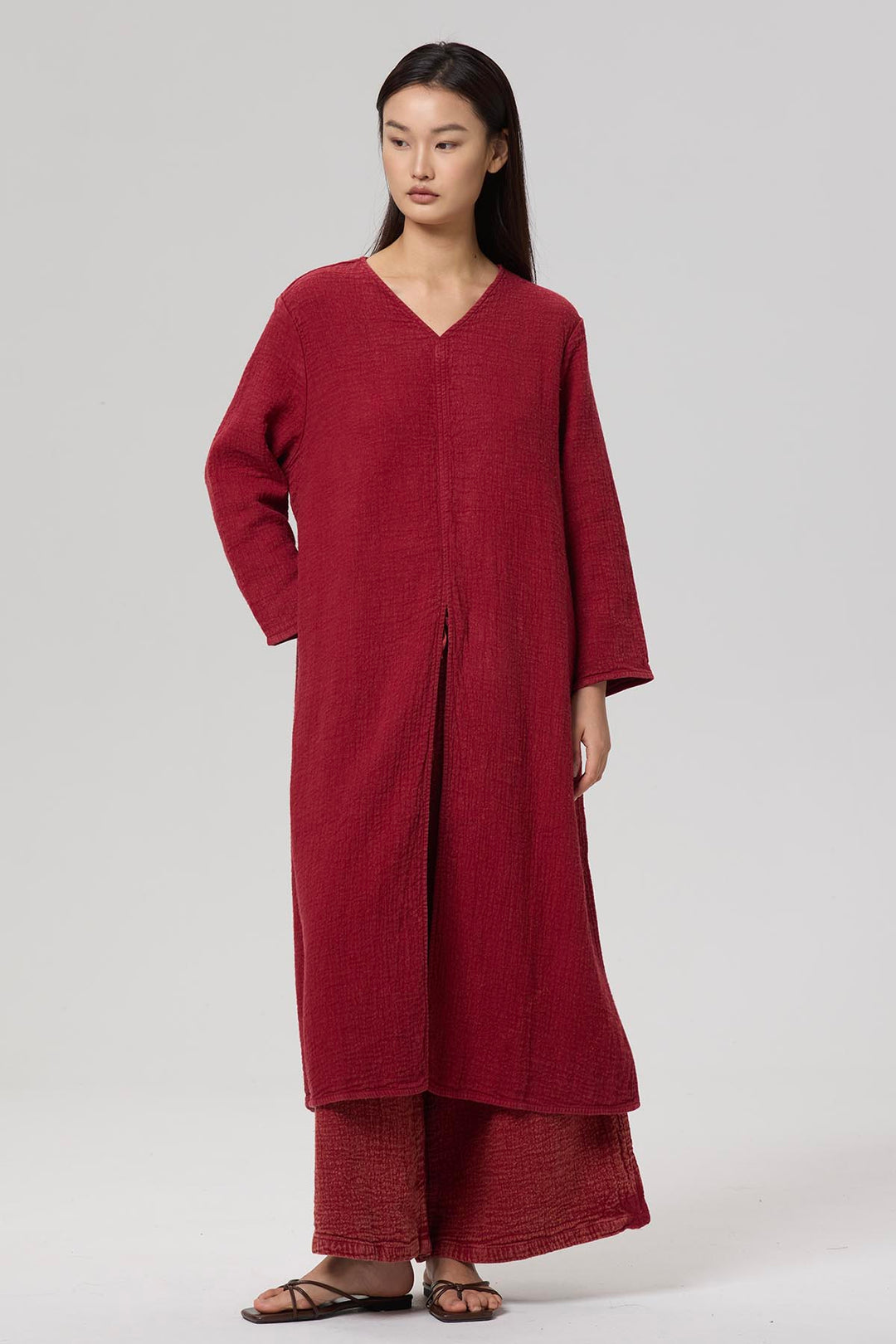 Blaire V-Neck Casual Linen Two Set