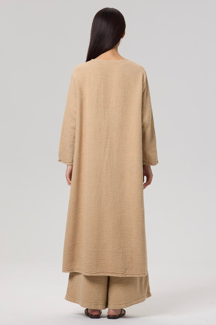 Blaire V-Neck Casual Linen Two Set