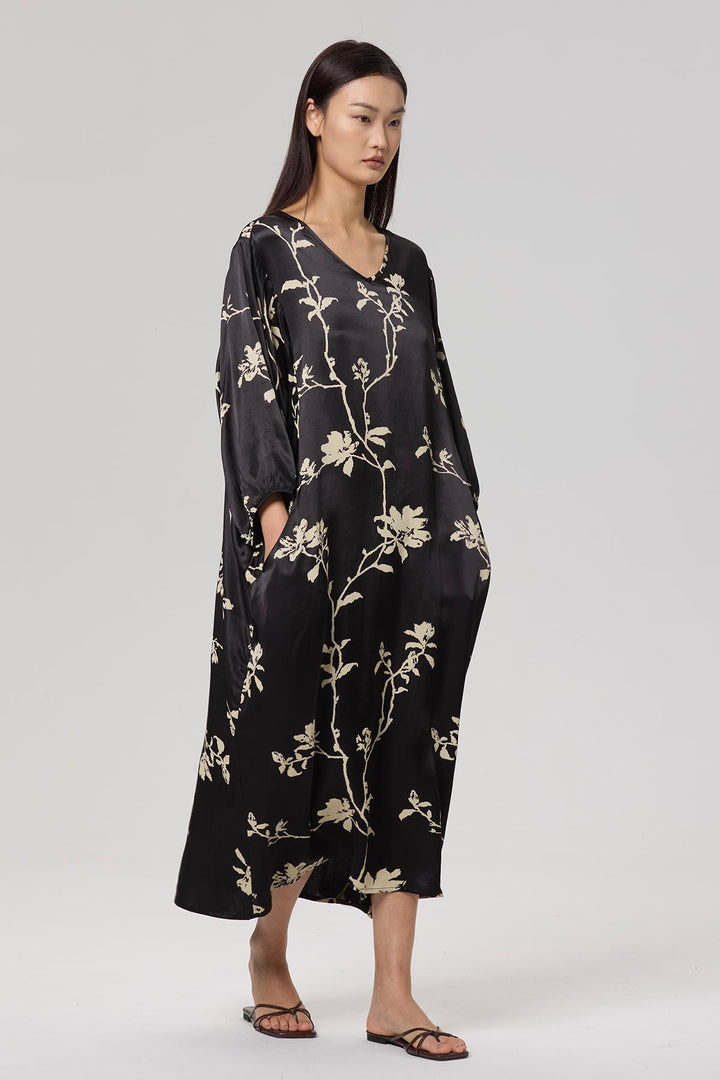 Willow Print Elegant Dress