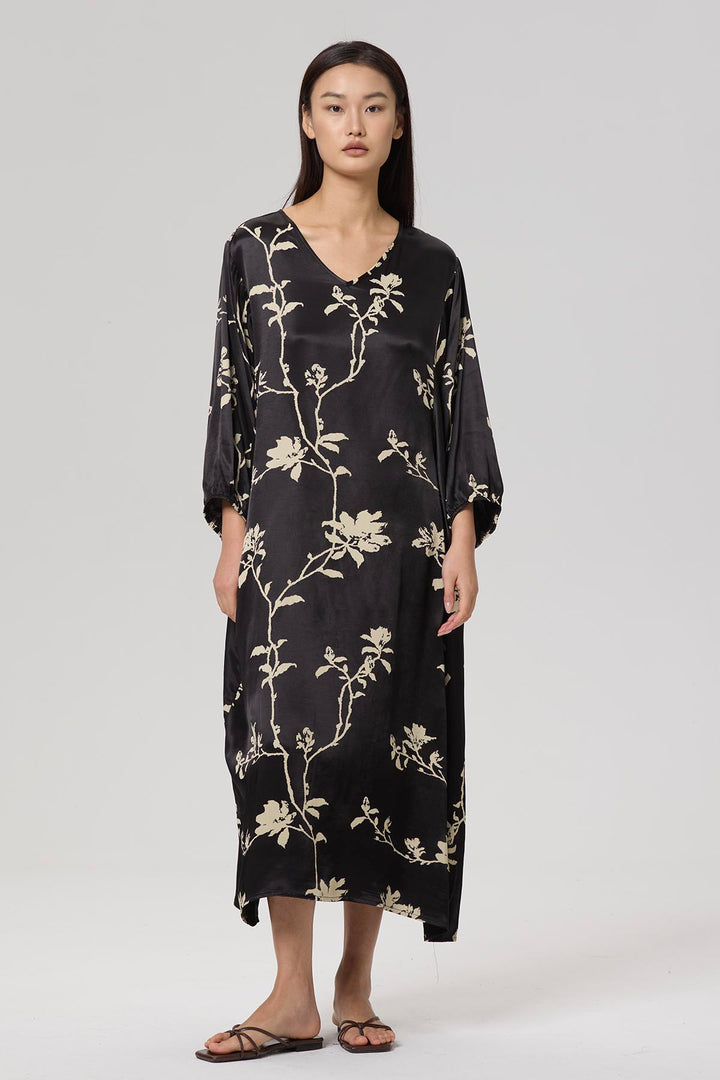 Willow Print Elegant Dress