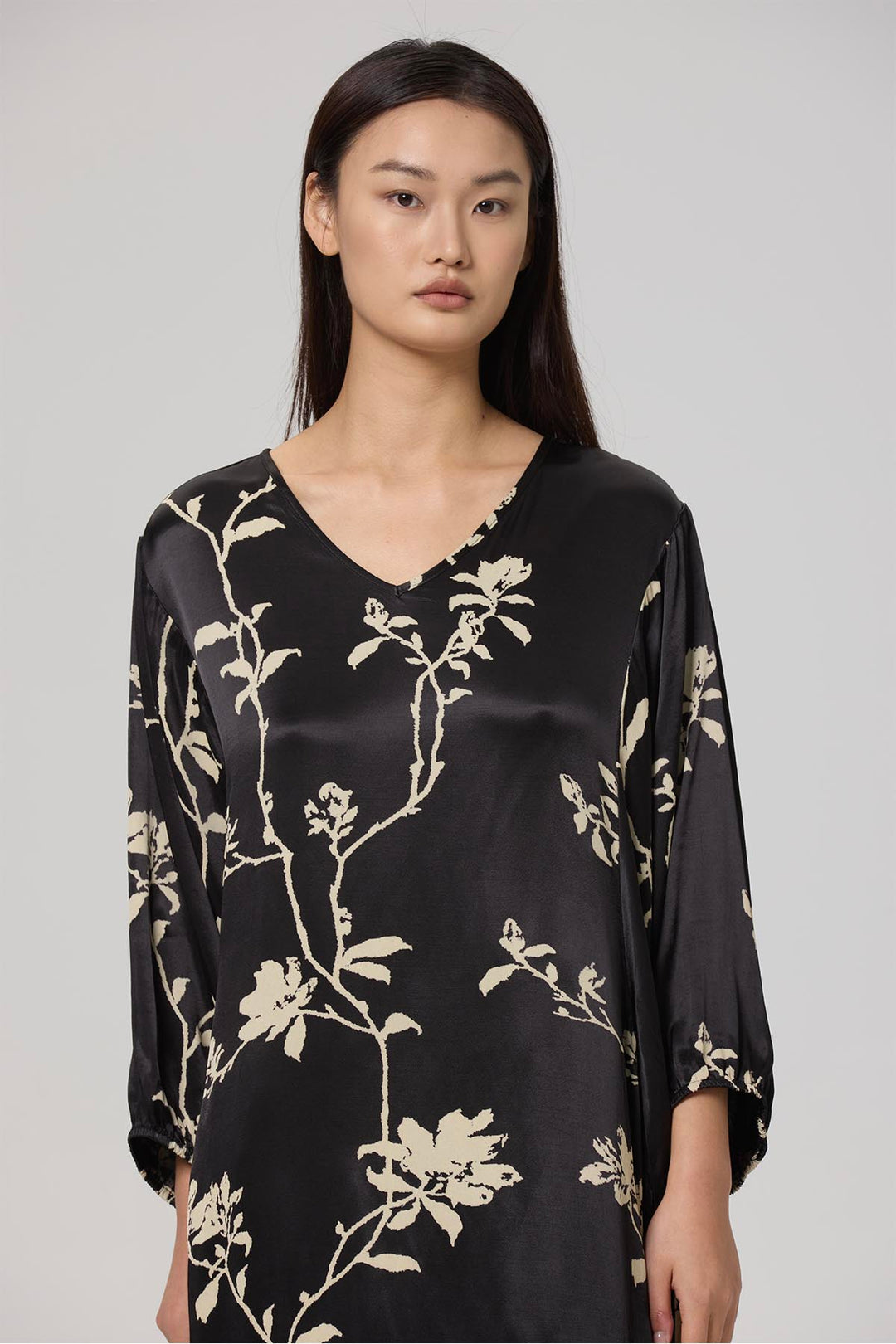 Willow Print Elegant Dress