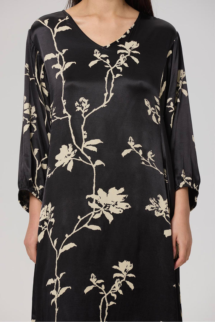 Willow Print Elegant Dress