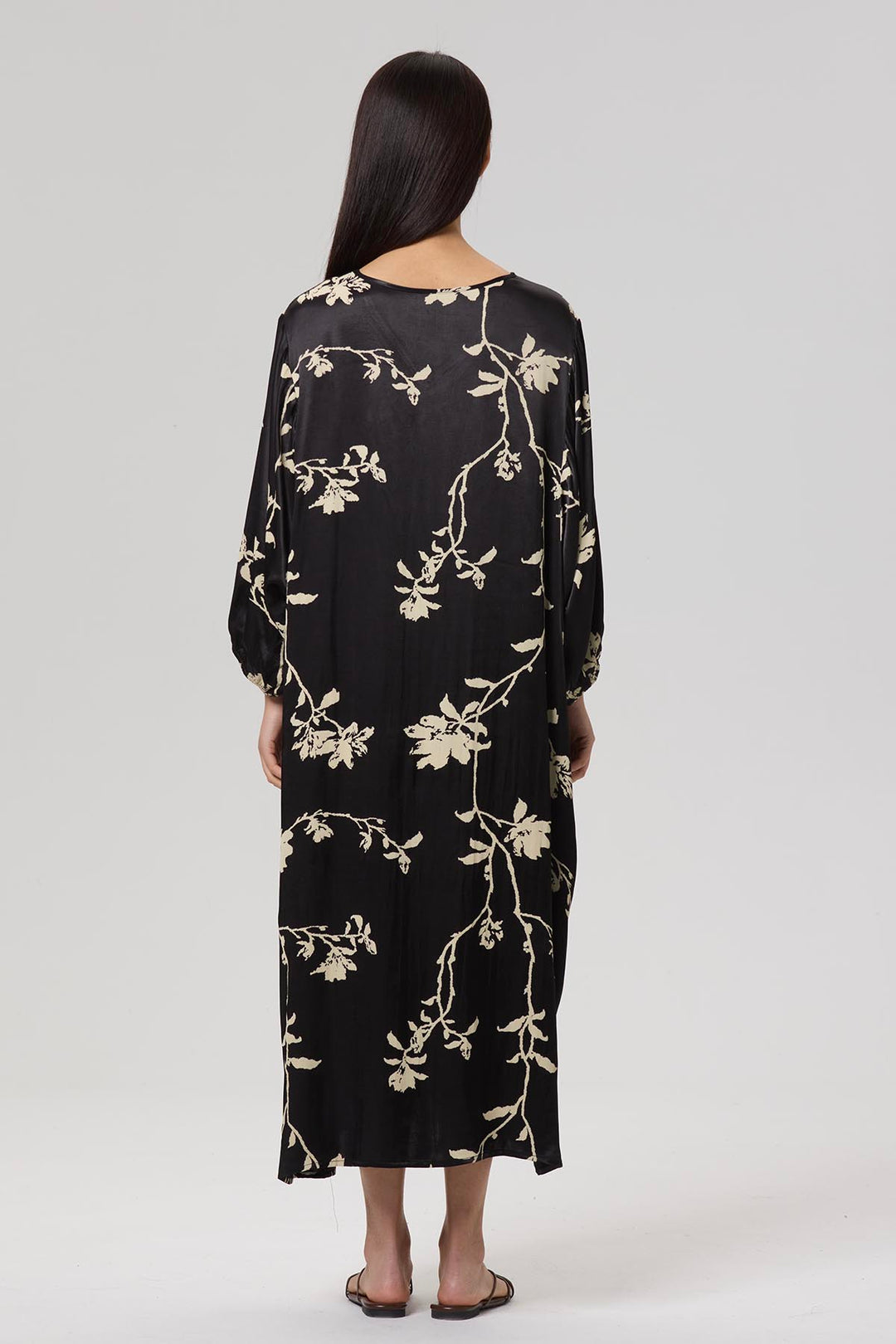 Willow Print Elegant Dress