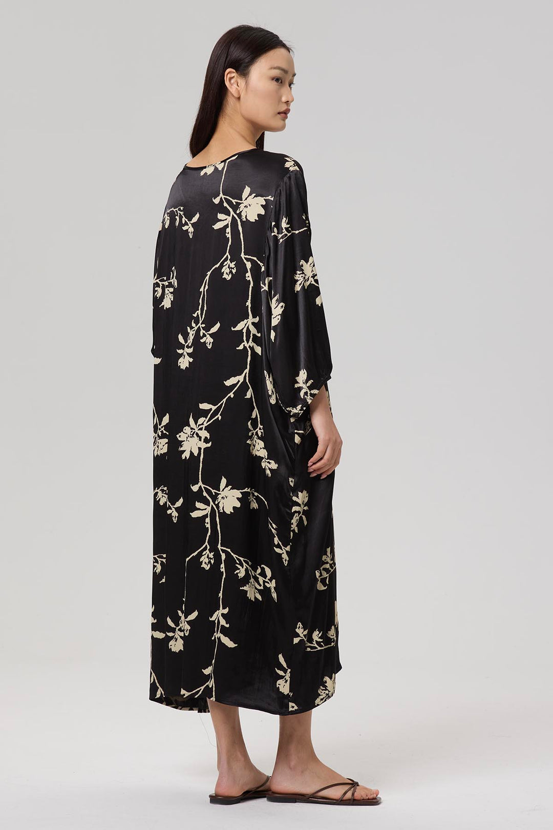 Willow Print Elegant Dress