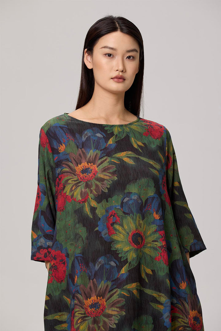 Katrina Vintage Print Maxi Dress