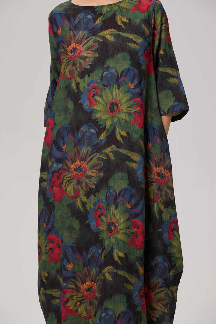 Katrina Vintage Print Maxi Dress