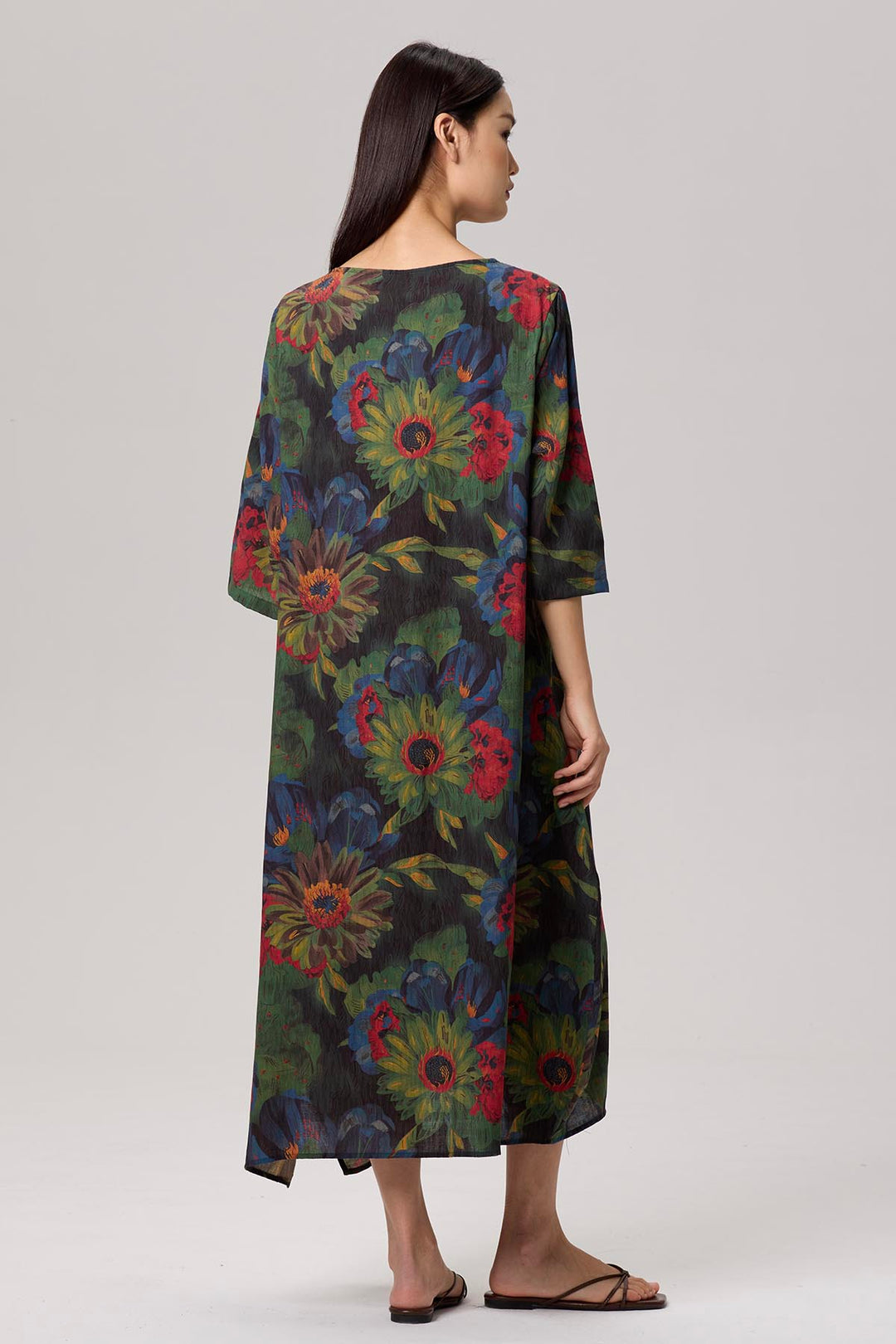 Katrina Vintage Print Maxi Dress